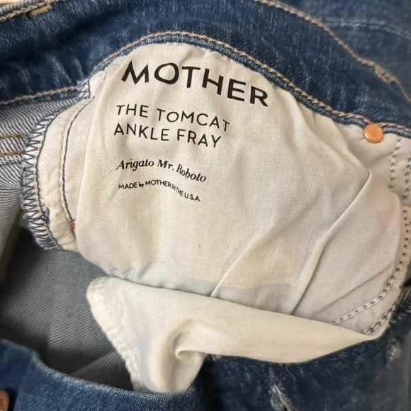 Brand New Mother the Tomcat Ankle Fray Jeans